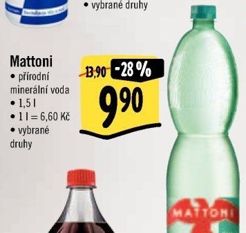 Přírodní voda Mattoni