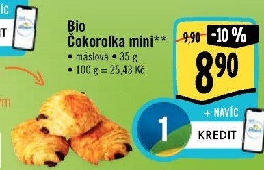 Rolka čokoládová bio