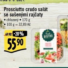 Salát Prosciutto crudo se sušenými rajčaty Albert Fresh Bistro