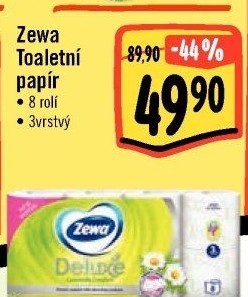 Toaletní papír 3vrstvý Deluxe Zewa