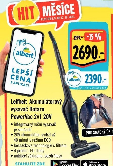 Tyčový vysavačRotaro Leifheit