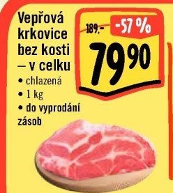Vepřová krkovice bez kosti