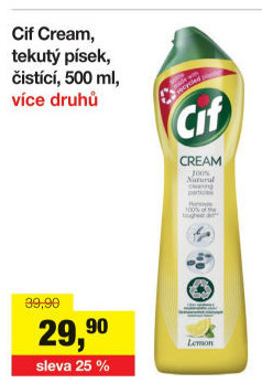 Krémový čistič Cif Cream