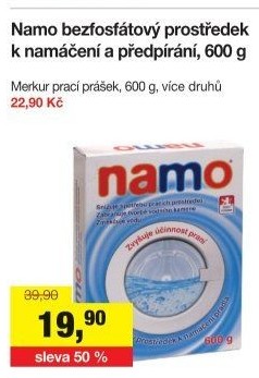 Prací prášek Namo