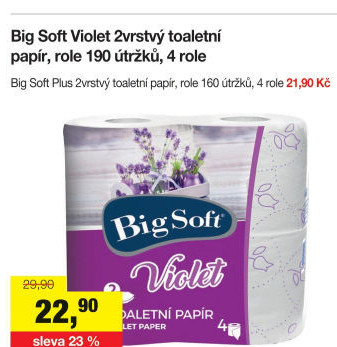 Toaletní papír 2vrstvý Big Soft