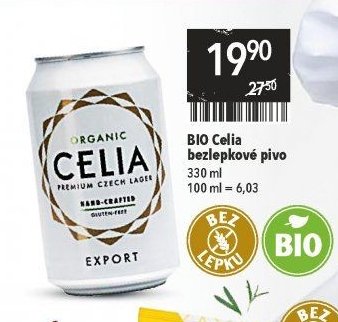 BIO Celia bezlepkové pivo