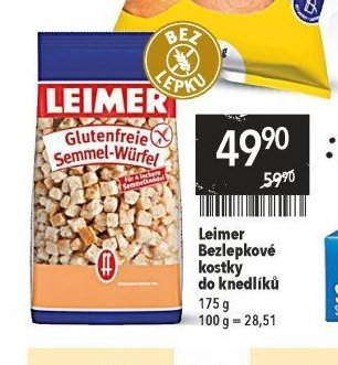 Leimer Bezlepkové kostky do knedlíků