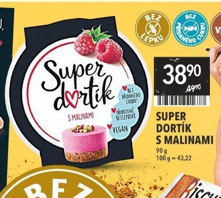 Super dortík s malinami