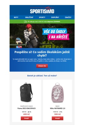 akční leták Sportisimo 5.9.2021-10.9.2021