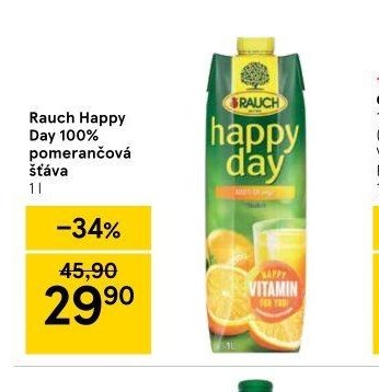 Rauch Happy Day 100% pomerančová šťáva