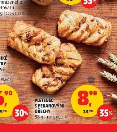 Pletenec s pekanovými ořechy