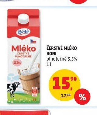 Čerstvé mléko Boni