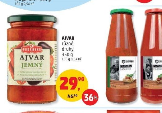 AJVAR různé druhy