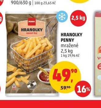 Hranolky Penny mražené
