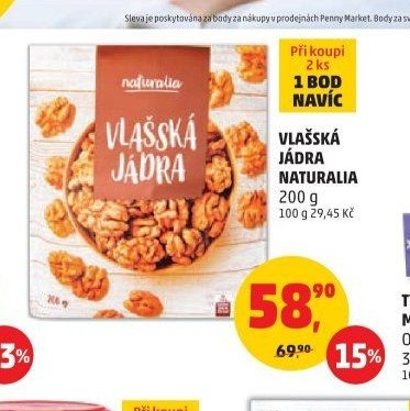 VLAŠSKÁ JÁDRA NATURALIA 200 g