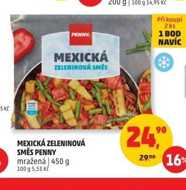 MEXICKÁ ZELENINOVÁ SMĚS PENNY mražená 450 g