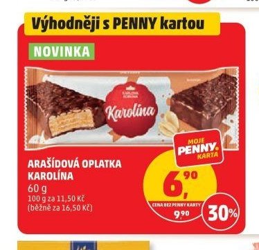 Arašídová oplatka Karolína 60 g