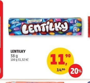Lentilky 38 g