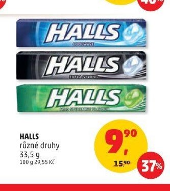 Halls různé druhy