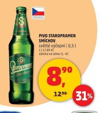 Pivo Staropramen Smíchov