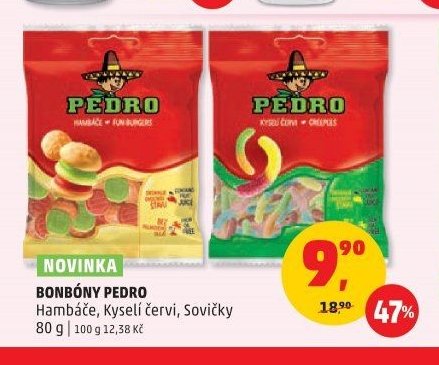 Bonbóny Pedro Hambáče, Kyselé červi, Sovičky