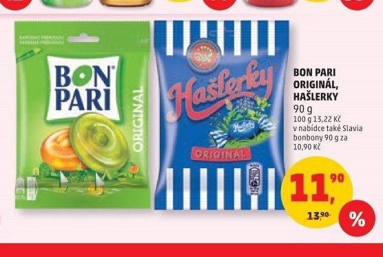 Bon Pari Originál, Hašlerky