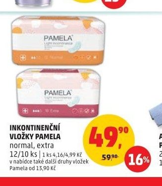 Inkontinenční vložky Pamela