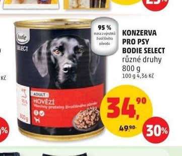 Konzerva pro psy Bodie Select různé druhy