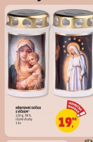 Hřbitovní svíčka s víčkem