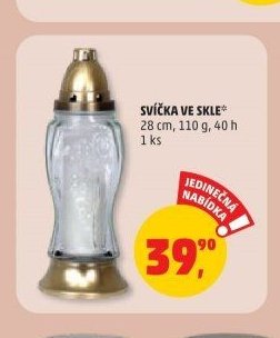 Svíčka ve skle