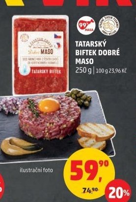 TATARSKÝ BIFTEK DOBRÉ MASO