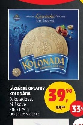 LÁZEŇSKÉ OPLATKY KOLONÁDA