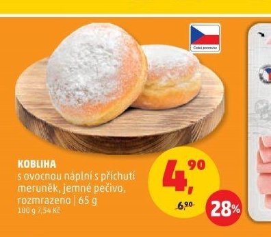 KOBLIHA s ovocnou náplní s příchutí meruněk