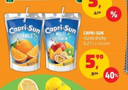 CAPRI-SUN různé druhy