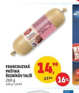 Francouzská paštika Řezníkův talíř