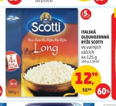 Italská dlouhozrnná rýže Scotti