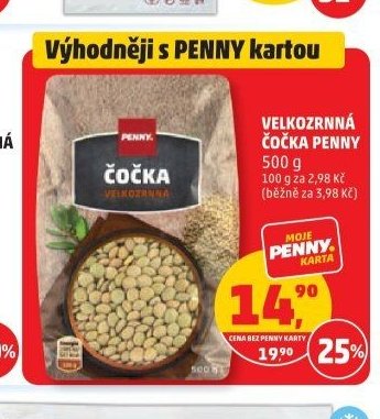 Velkozrnná čočka Penny