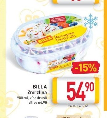 BILLA Zmrzlina