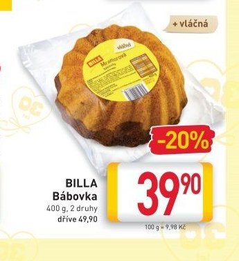 BILLA Bábovka