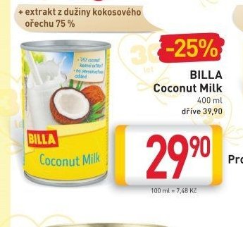 BILLA Coconut Milk