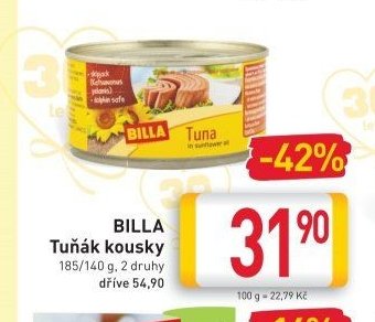 BILLA Tuňák kousky