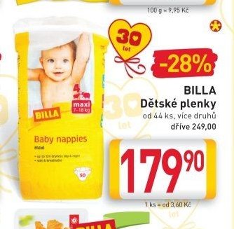 BILLA Dětské plenky