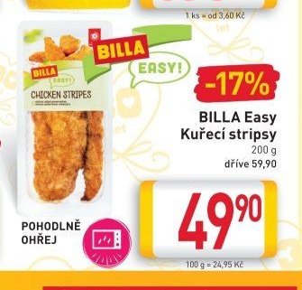 BILLA Easy Kuřecí stripsy