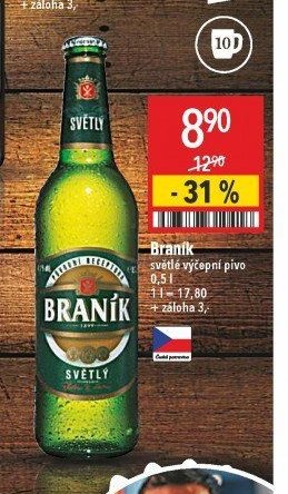 Braník světlé výčepní pivo 0,5 l