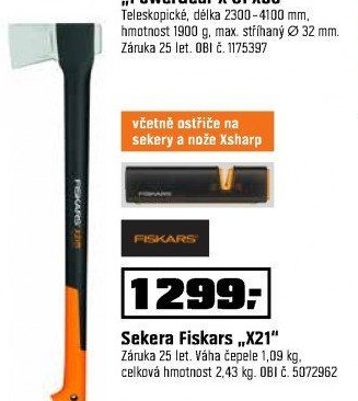 Sekera Fiskars + ostřič