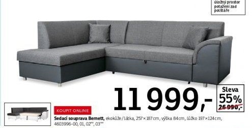 Sedací souprava Bernett - ASKO akcniletaky.com