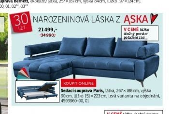 Sedací souprava Paris - ASKO akcniletaky.com