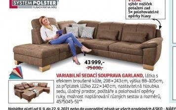 Variabilní sedací souprava Garland - ASKO akcniletaky.com