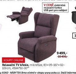 Relaxační TV křeslo - ASKO akcniletaky.com