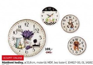 Nástěnné hodiny - ASKO akcniletaky.com